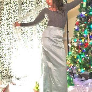 Vintage Bonwit Teller silk maxi skirt